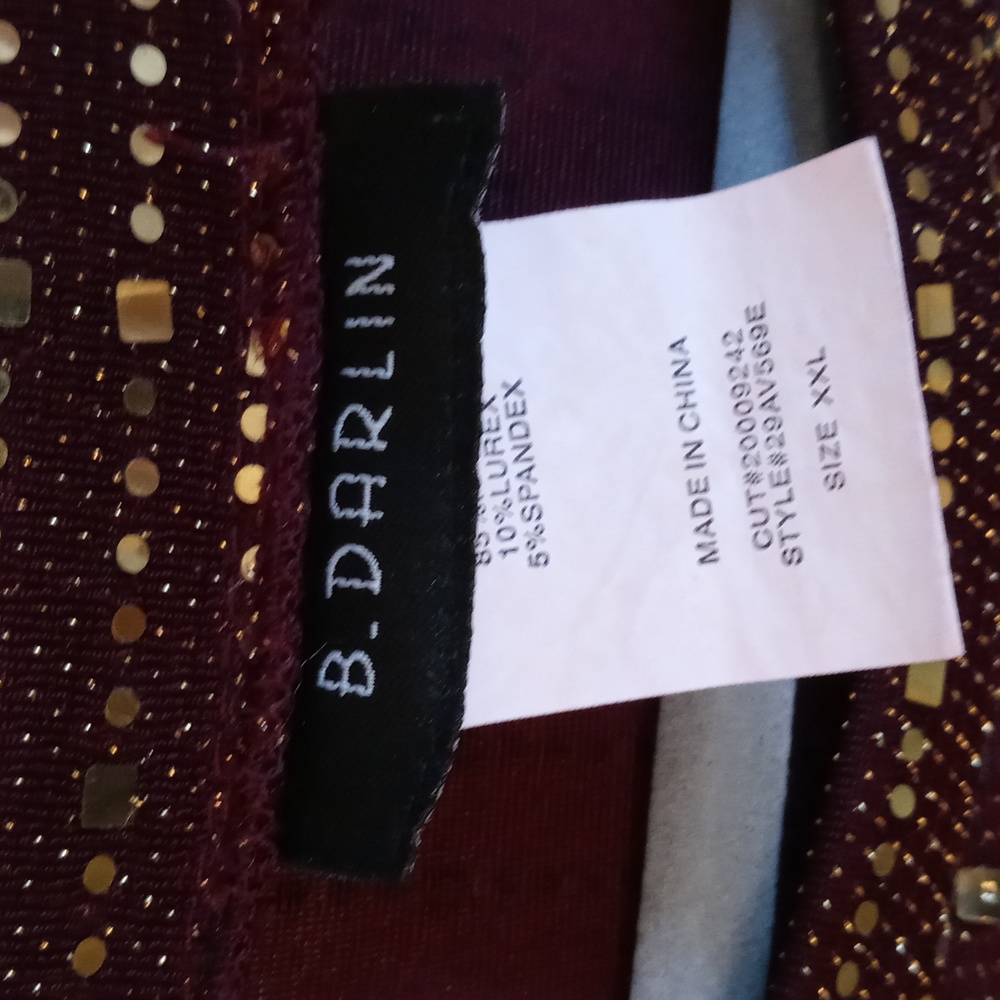 B Darlin XXL mini dress. Few sequins came off. Price reflects condition - Picture 4 of 5
